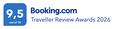 Booking Traveller Review Awards 2026 | Hotem Miba 9.5 out of 10