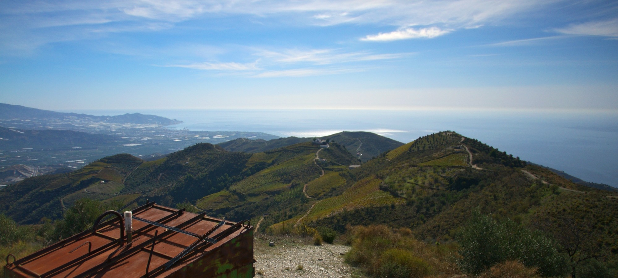 Costa Tropical desde el cerro de Ítrabo