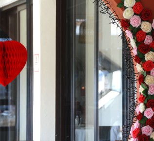 Restaurant Miba decoración comedor noche de San Valentín